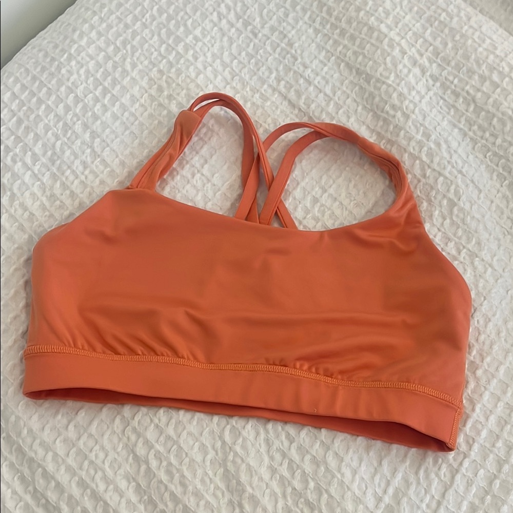Lululemon Athletica Orange Bikini Top Racerback Style